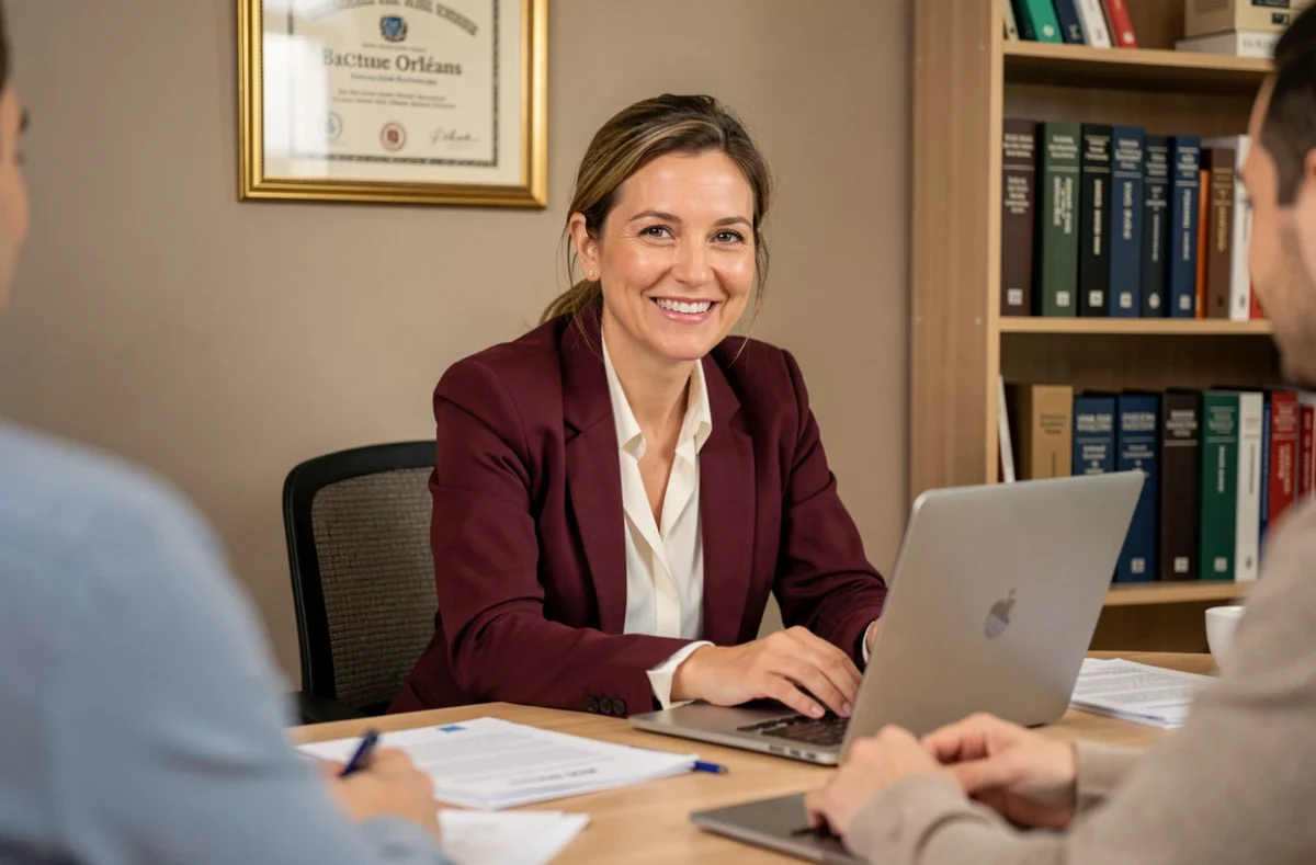 David Anne, experte-comptable indépendante à Orléans, en consultation avec un client dans son cabinet